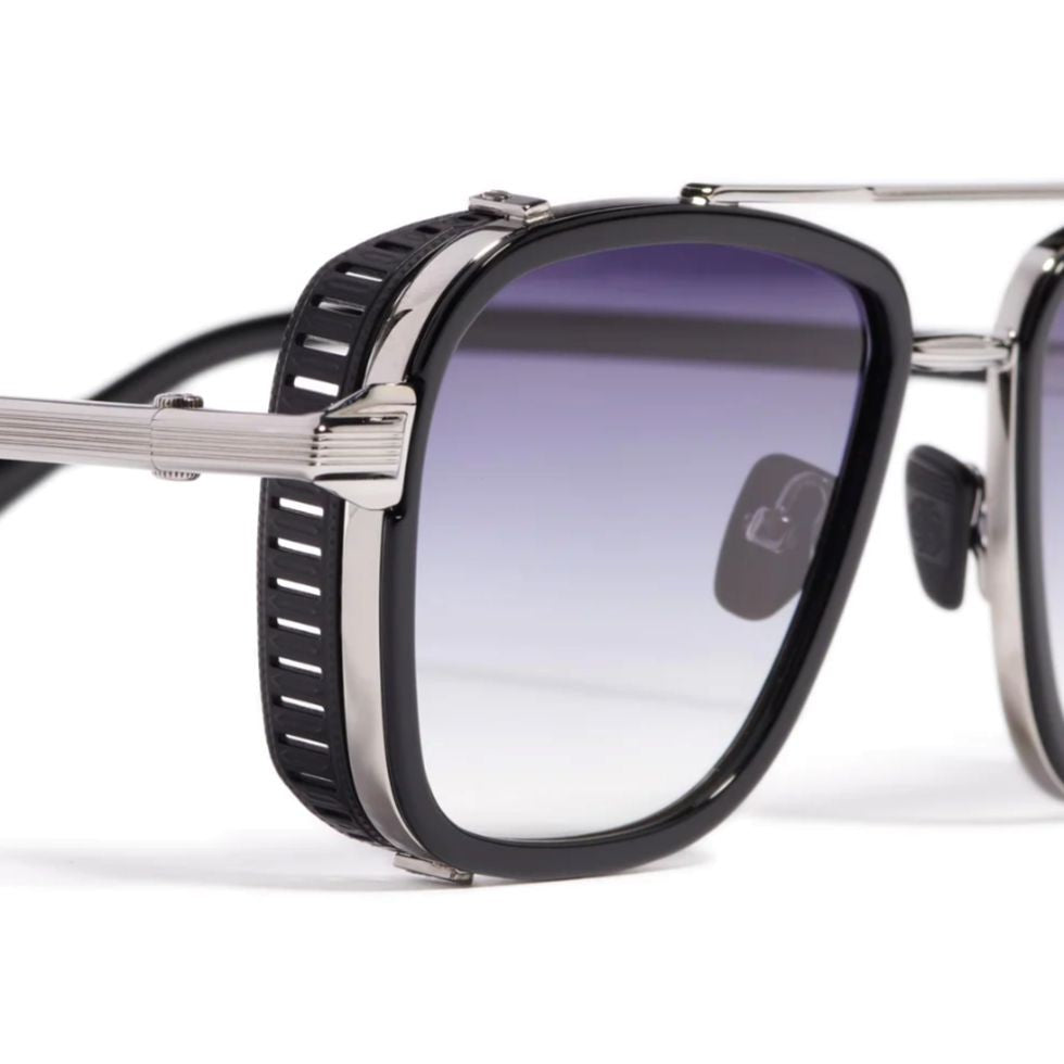 John Dalia Bold Square Frame Sunglasses With Gradient Lenses