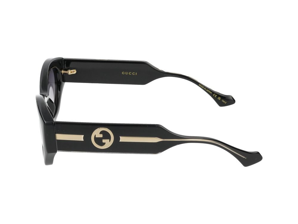 Gucci Sunglasses Gucci Gg1553s 001 Black Crystal Grey 52/21/145