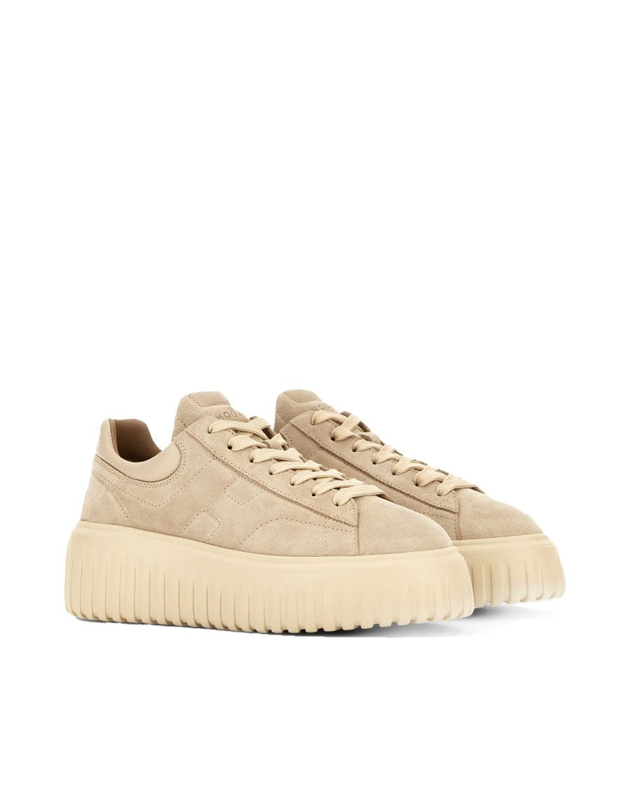 Hogan H-Stripes Beige Sneakers