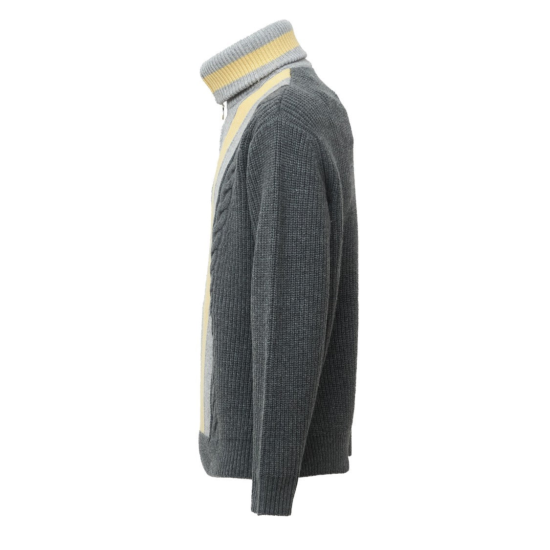Drôle De Monsieur Cable Knit Half-Zip Sweater