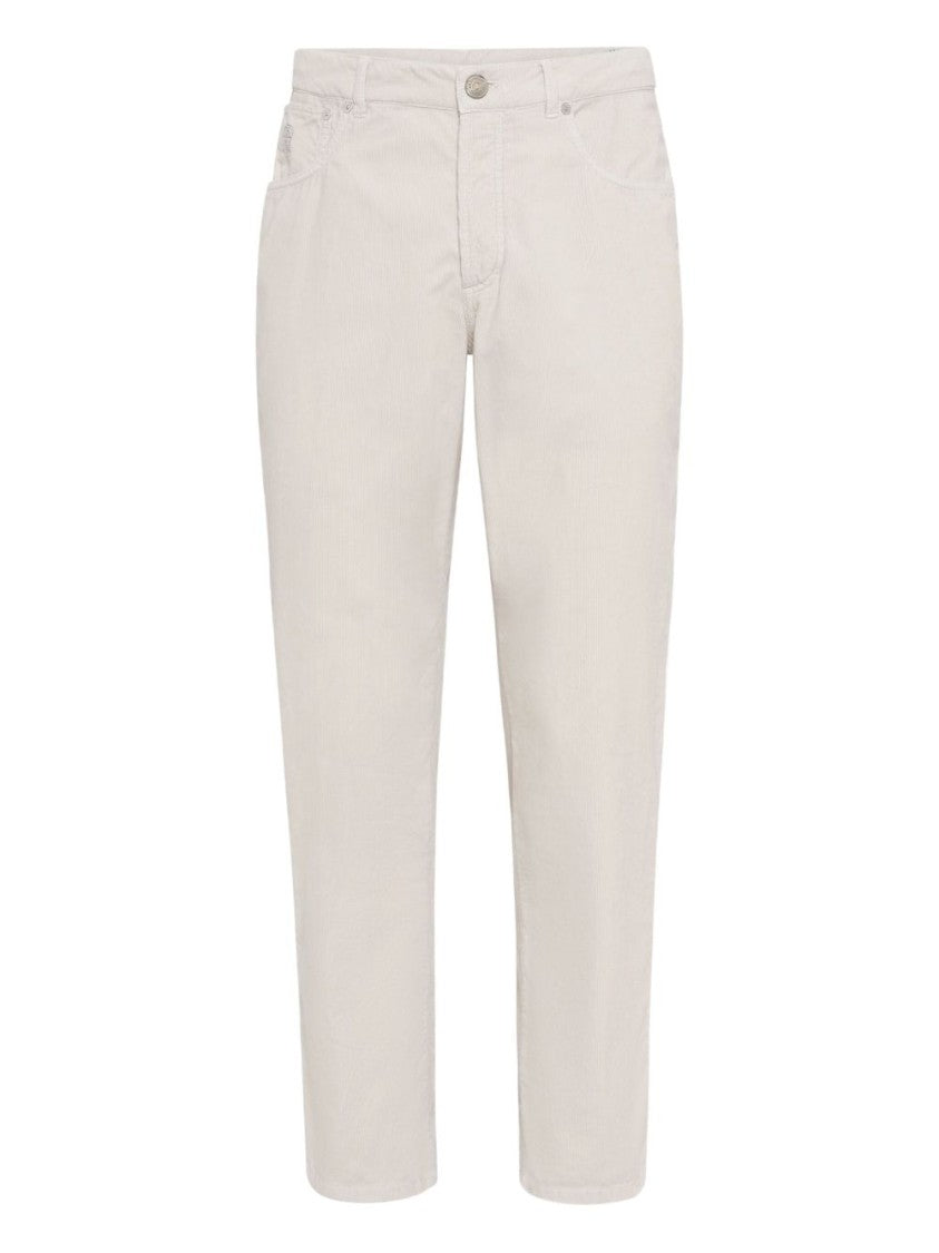 Brunello Cucinelli Tailored Light Grey Trousers