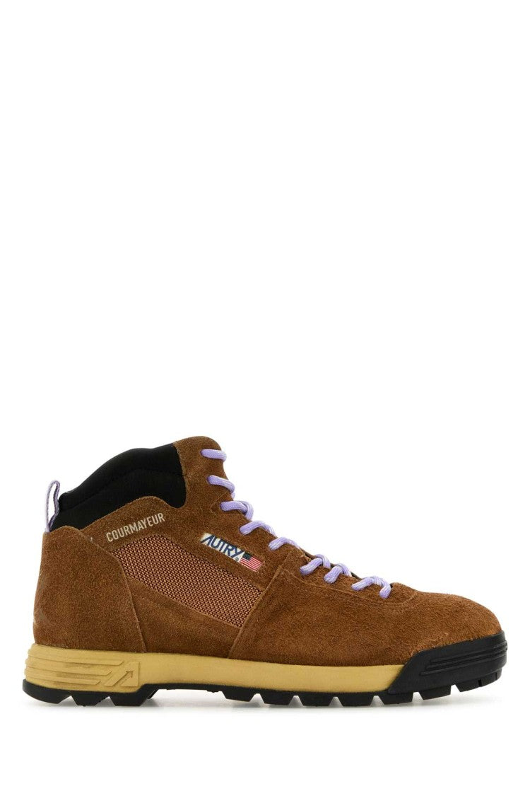 Autry Brown Suede Malga Sneakers