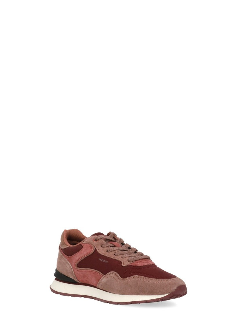 Hoff Burgundy Suede Round Toe Sneakers