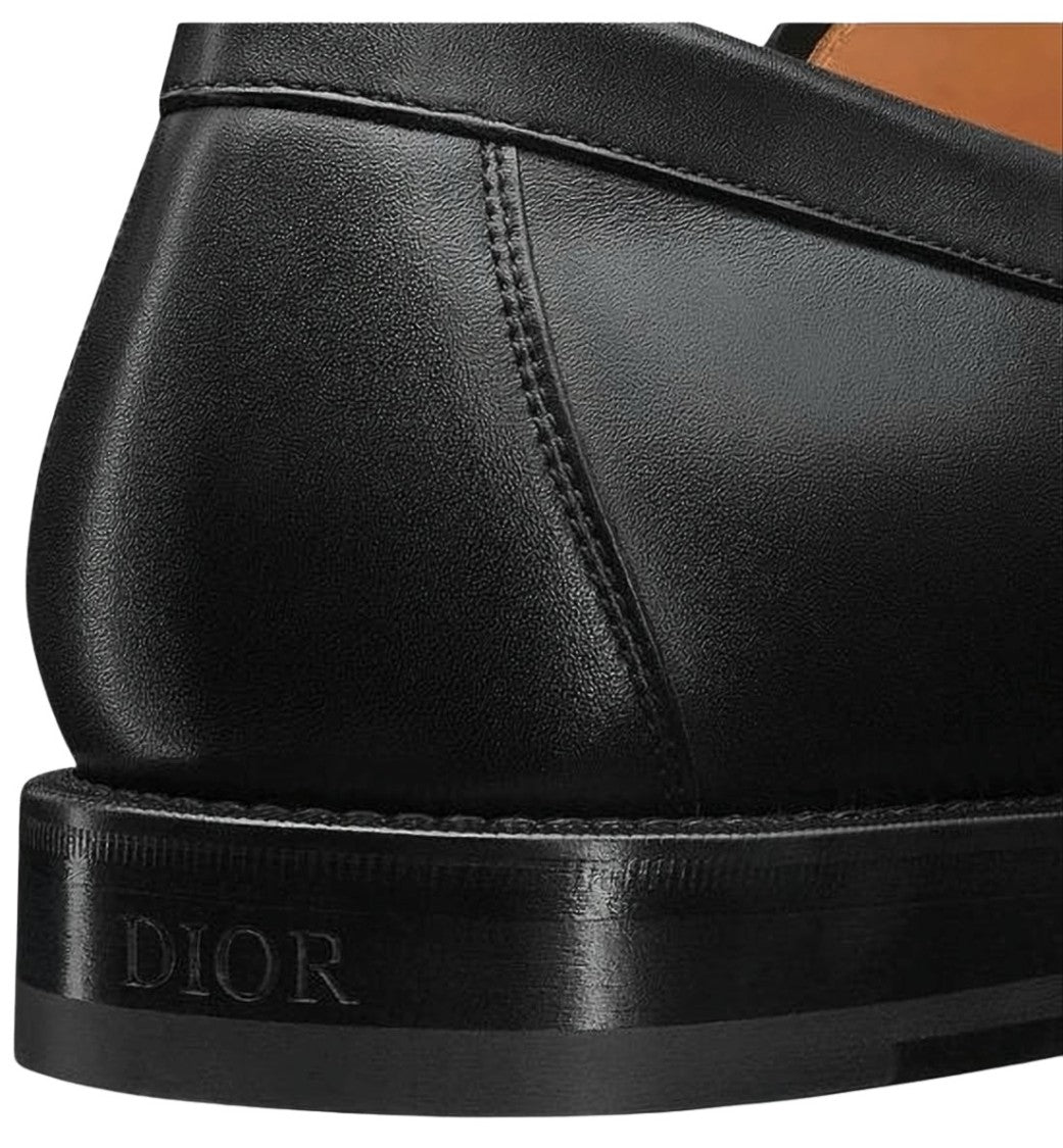 Dior Classic Black Calf Leather Loafers