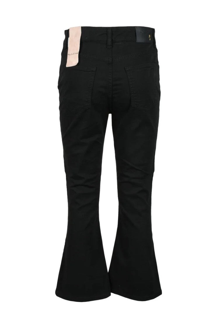 Manila Grace Black Tapered Slim Stretch Jeans