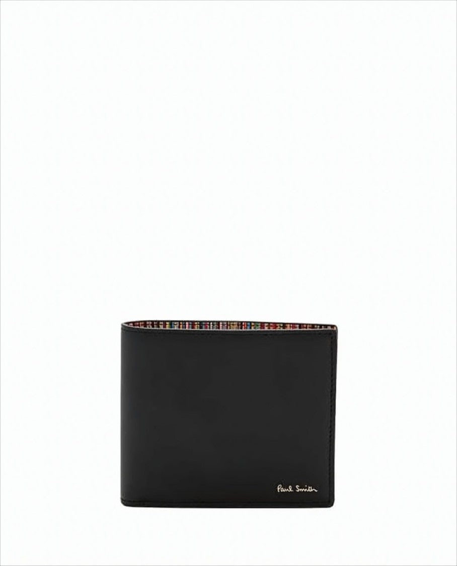 Paul Smith Bifold Wallet In Smooth Cowhide Leather