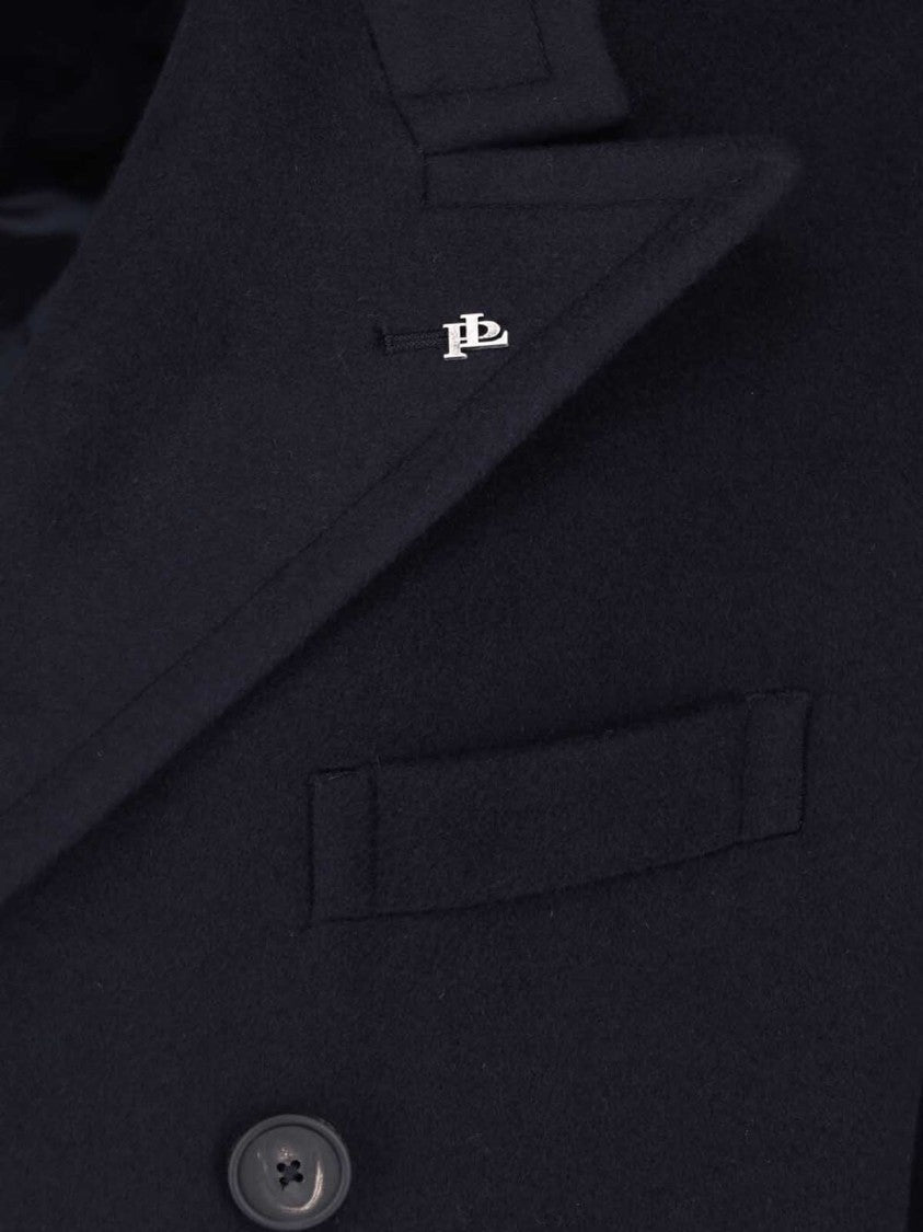 Tagliatore Blue Rupert Double-Breasted Cashmere Coat