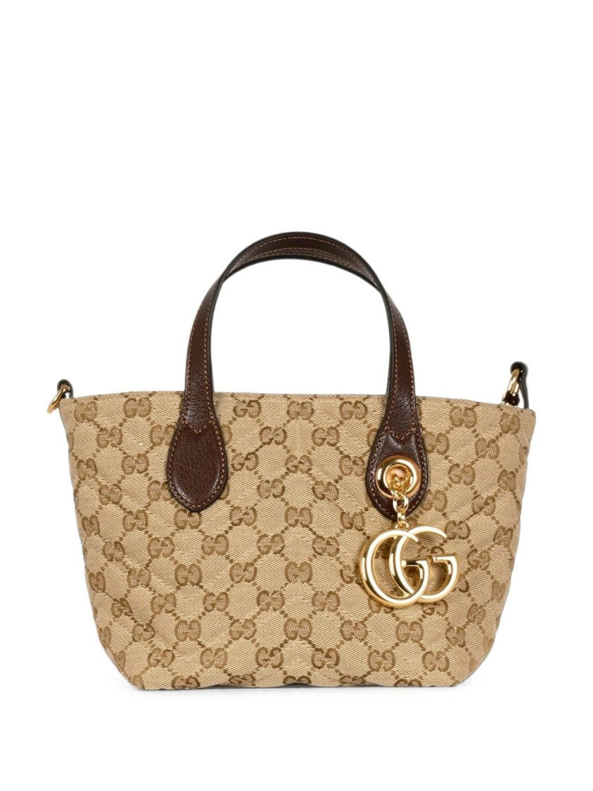 Gucci Beige Monogram Canvas Small Handbag
