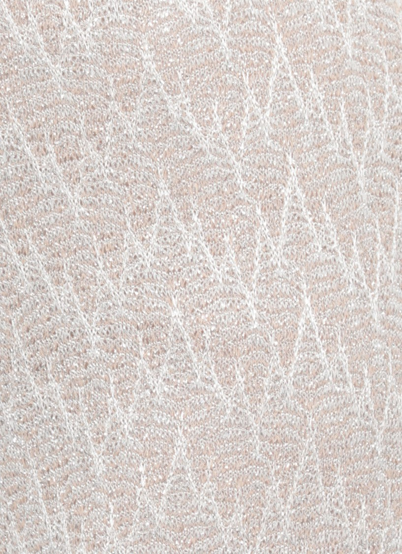 D. Exterior Beige Lurex Viscose Palazzo Wide-Leg Pants