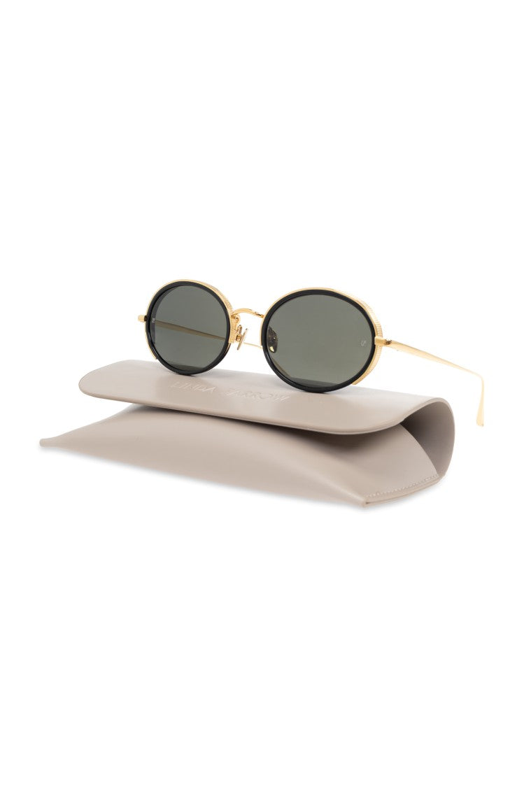 Linda Farrow Round Frame Sunglasses