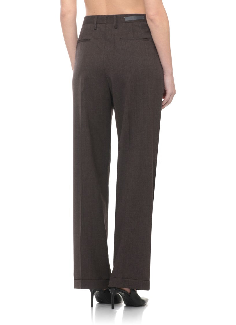 Briglia 1949 Brown Borgonuovo Wool-Blend Pants