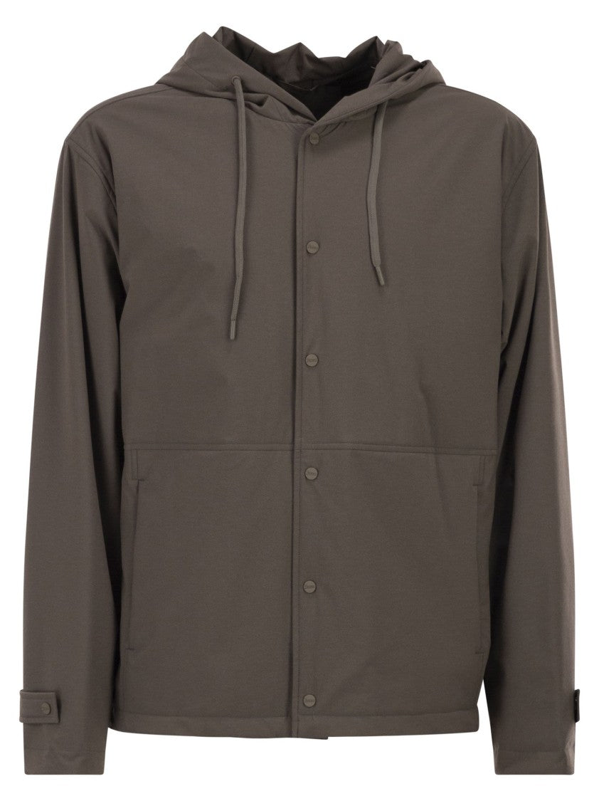 Herno Stretch Nylon Jacket With Hood