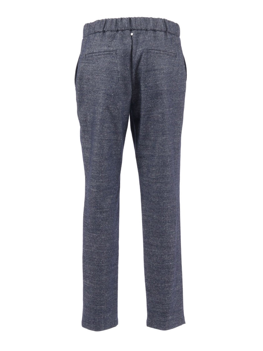 Lorena Antoniazzi Relaxed Fit Jogging Pants With Tapered Leg And Ribbed Details