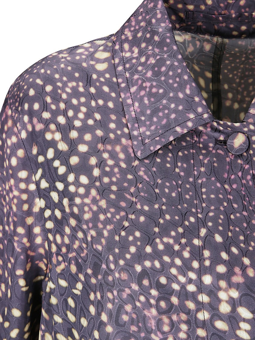 Dries Van Noten Printed Trench Coat