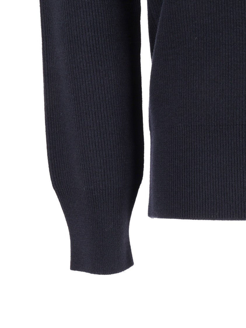 Kangra Cashmere Reverse Corncob Stitch Crewneck Sweater