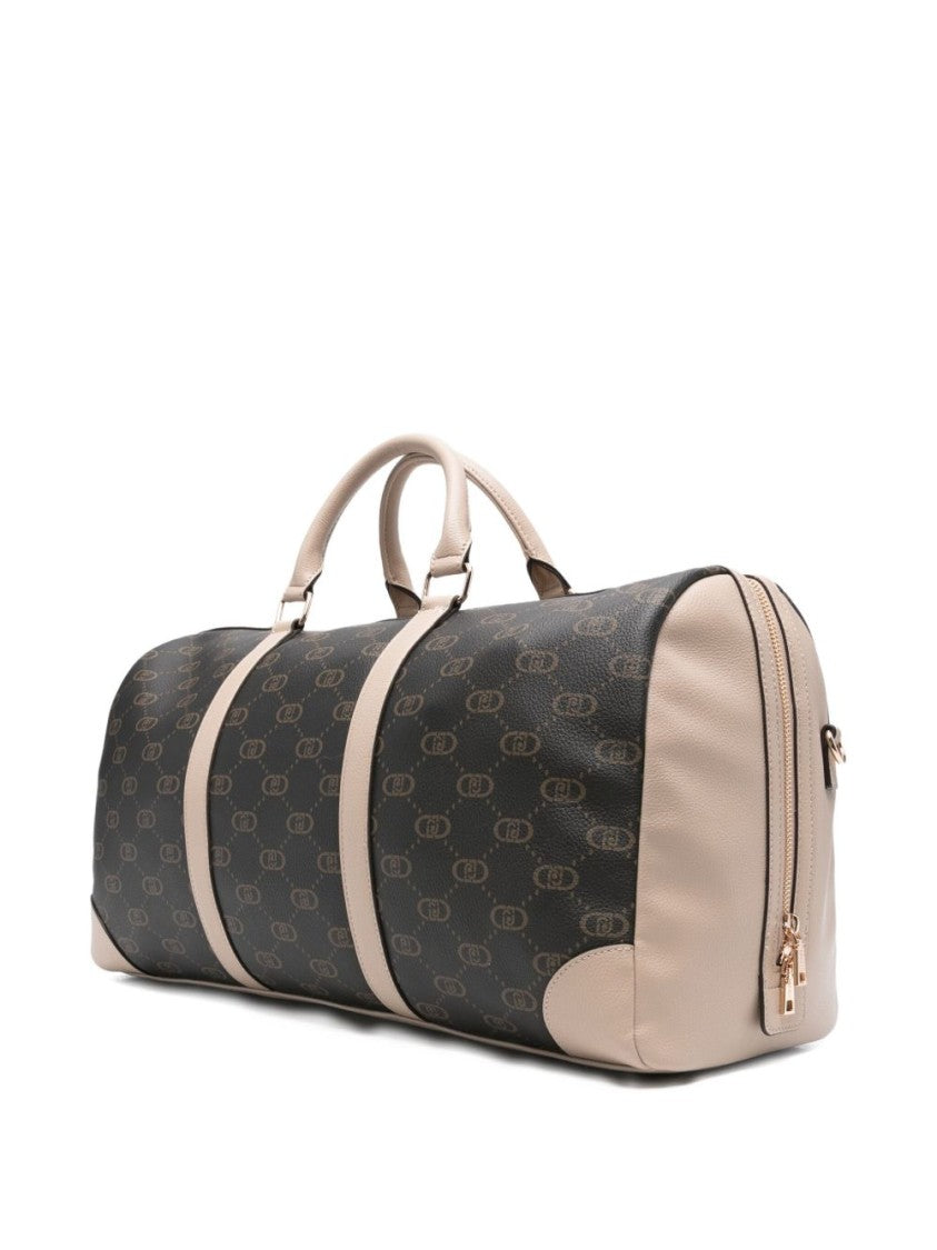 Liu Jo Beige Monogram Pattern Bag