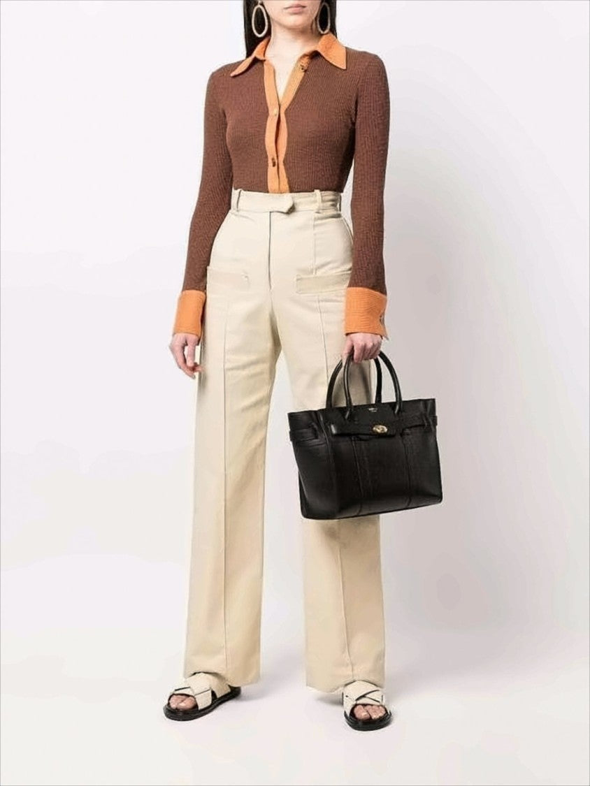 Mulberry Textured Cow Leather Tote Bag