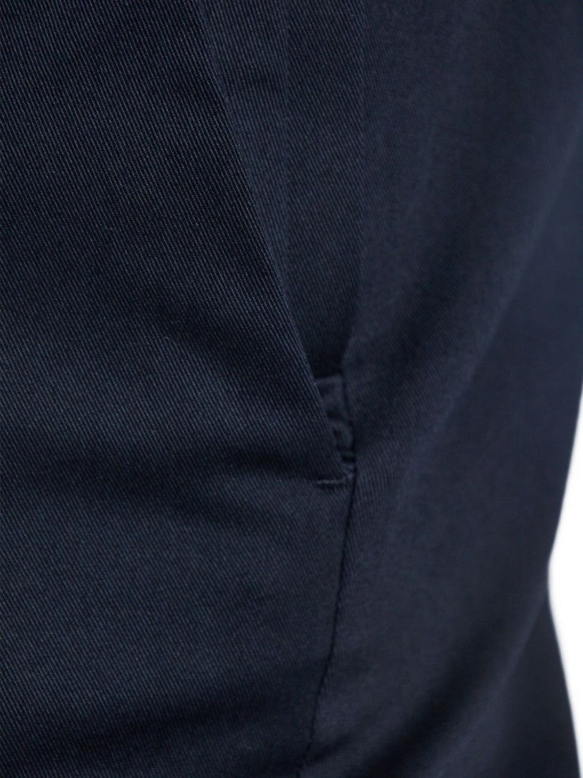Etro Slim-Fit Blue Stretch Cotton Trousers