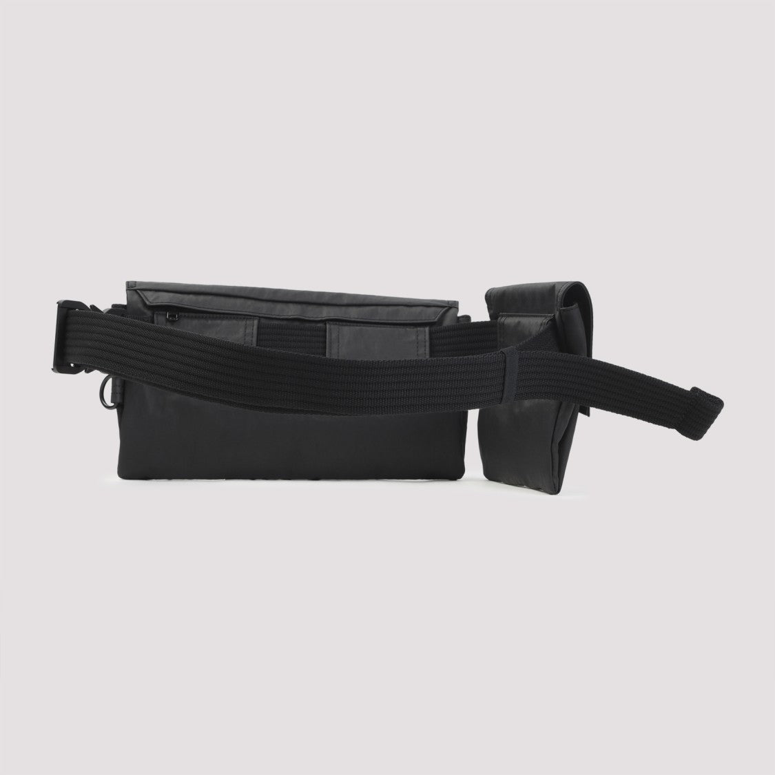 Y-3 Rectangular Black Belt Bag With Embossed Closure