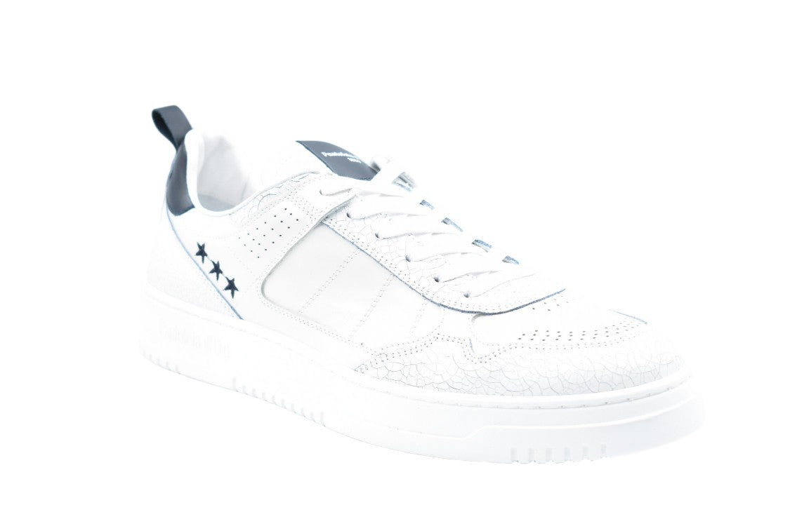 Pantofola D'oro White Blue Laced Comfort Sleek Shoes