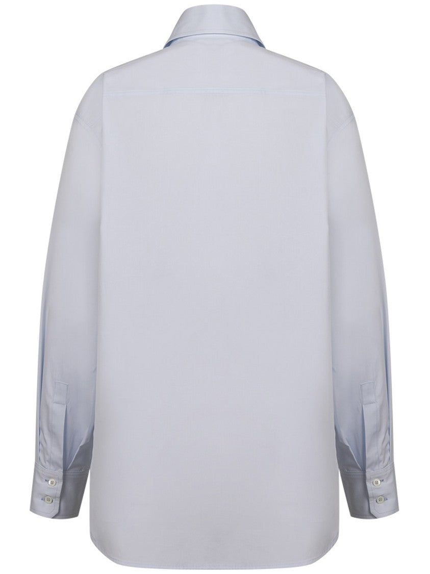 Seafarer Blue Kim Button-Up Cotton Shirt