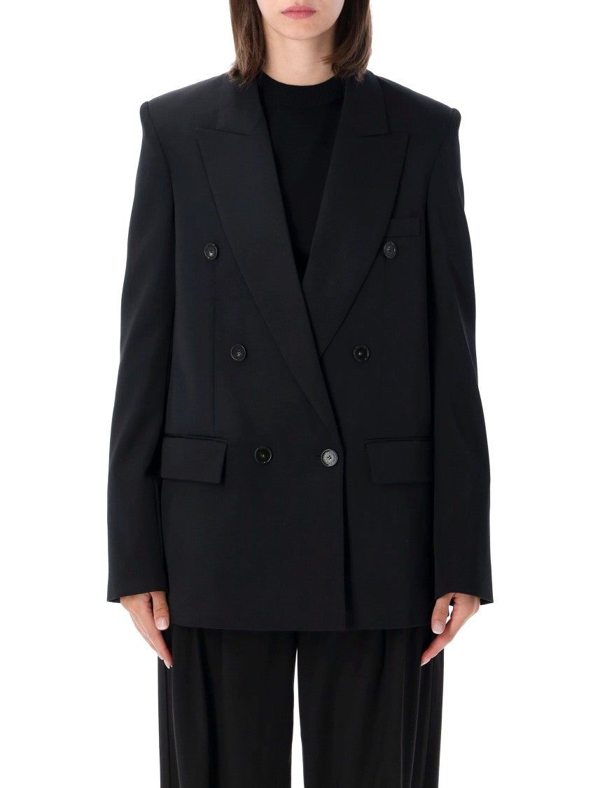 Stella Mccartney Double-Breasted Oversized Blazer With Structured Shoulders