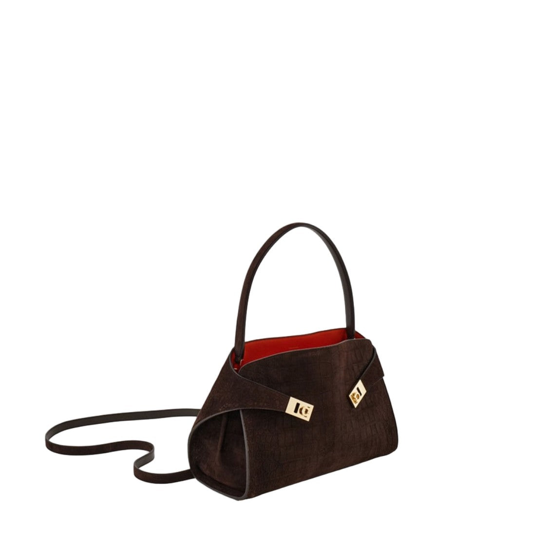 Salvatore Ferragamo Hug Soft Suede Shoulder Bag