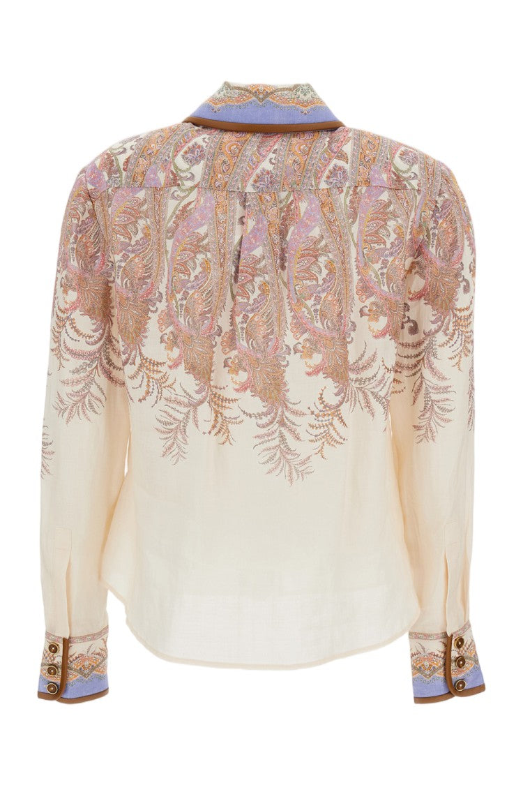 Zimmermann Cream Paisley Print Bodysuit