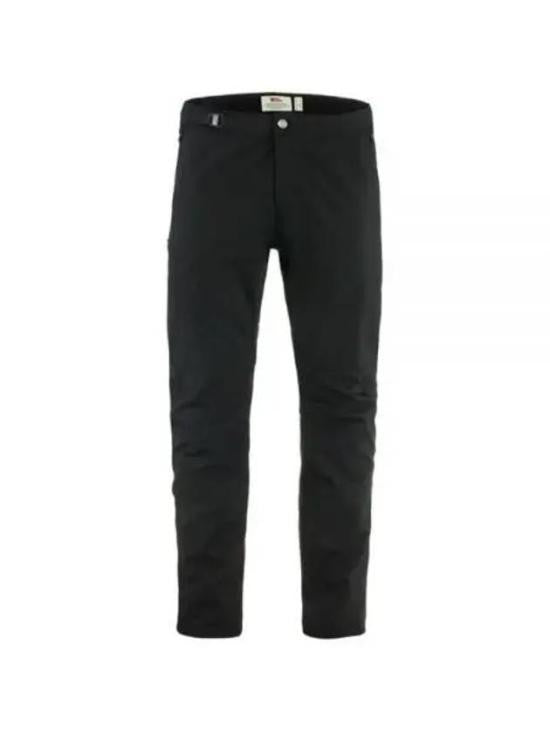 Fjallraven Kanken Straight Fit Black Pants With Button And Zip Closure