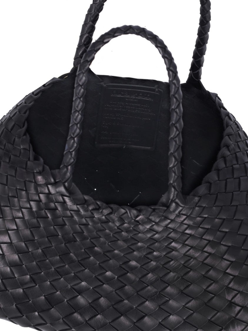 Dragon Diffusion "Santa Croce" Small Tote Bag – Black