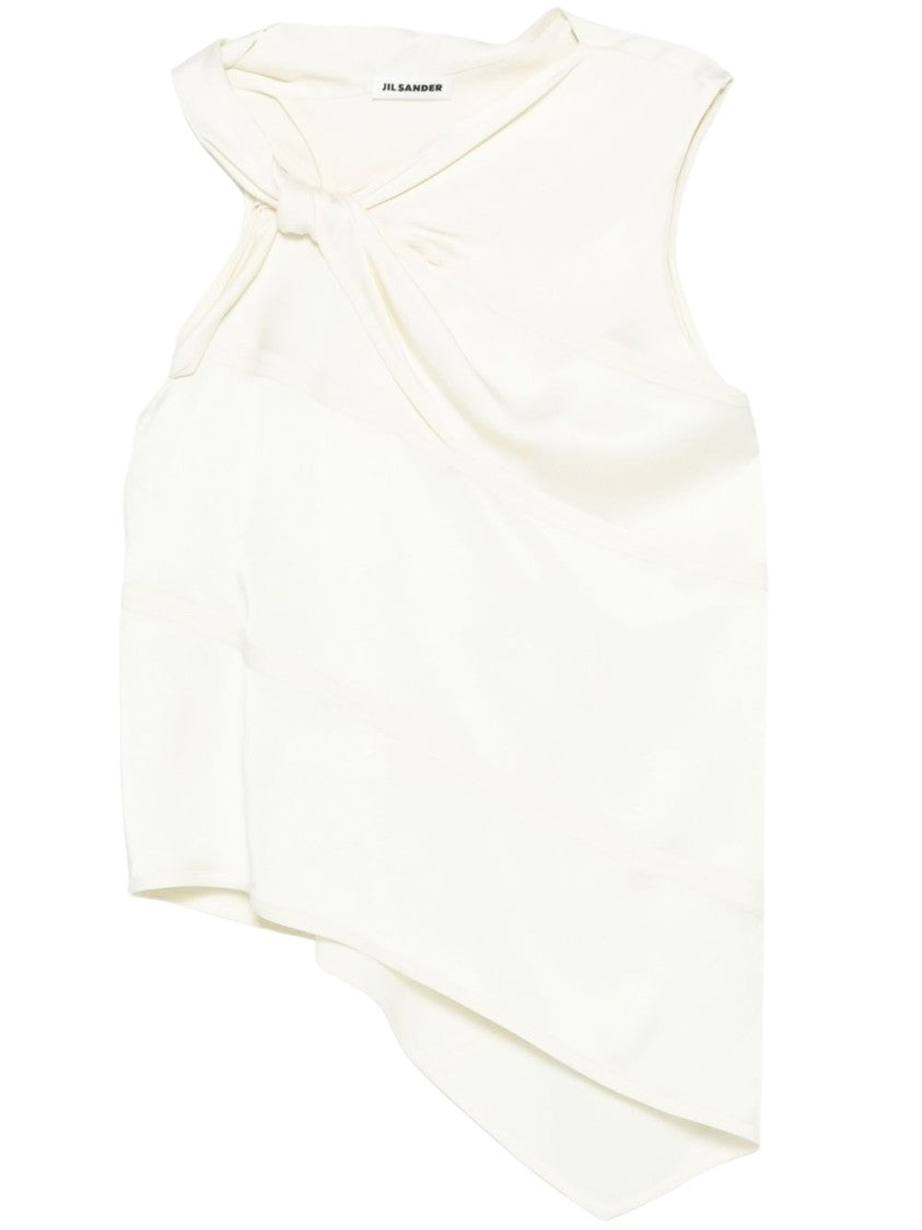 Jil Sander Natural Twisted Front Top