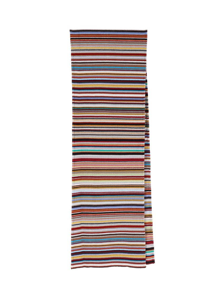 Paul Smith Multicolor Signature Stripe Merino Wool Scarf