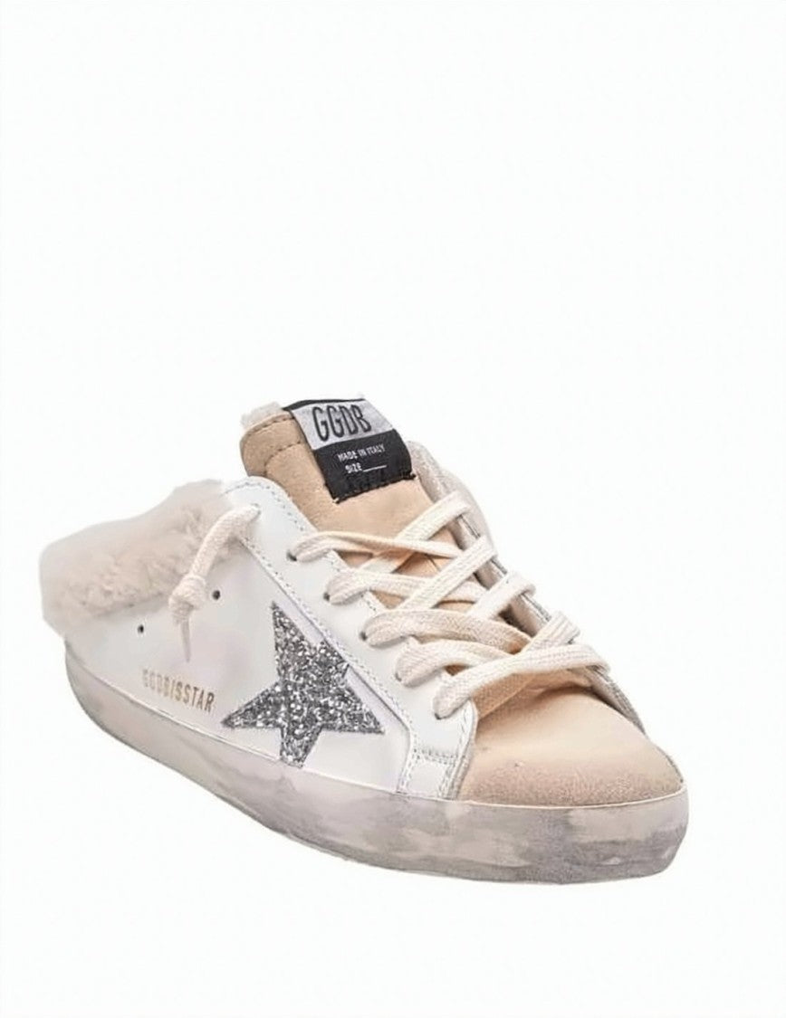 Golden Goose Mule-Design Sneakers With Plush Shearling Lining