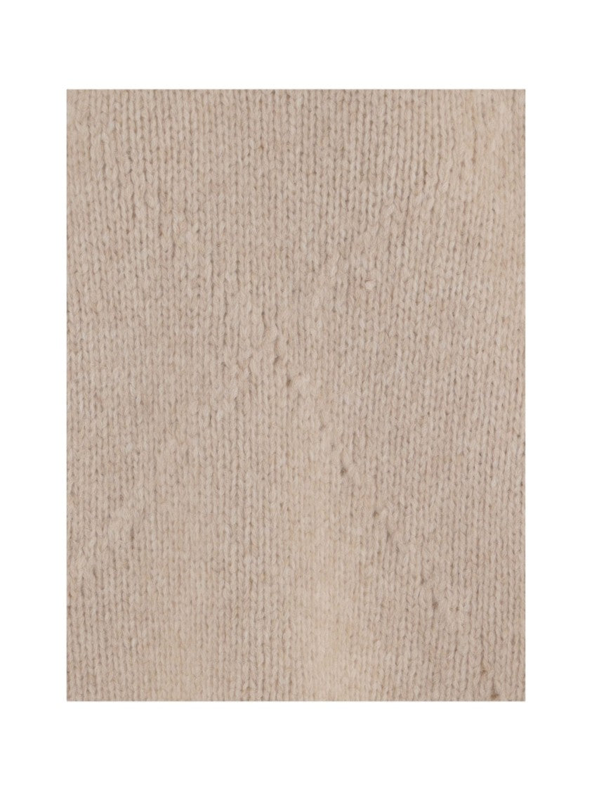 Bruno Manetti Alpaca-Blend Sweater With Diamond Pattern And Ribbed Finish