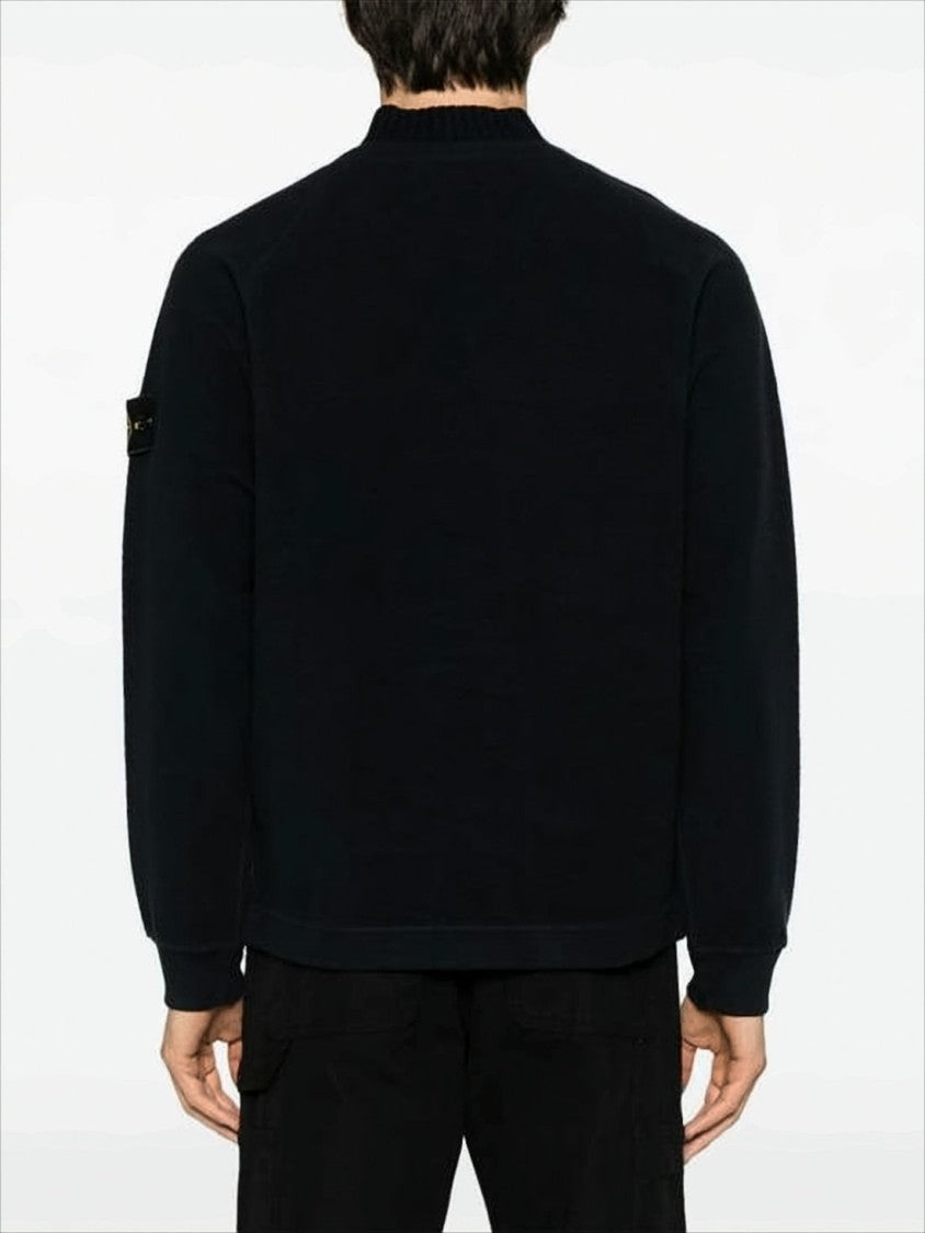 Stone Island Long-Sleeve Turtleneck Sweater With Ribbed Collar