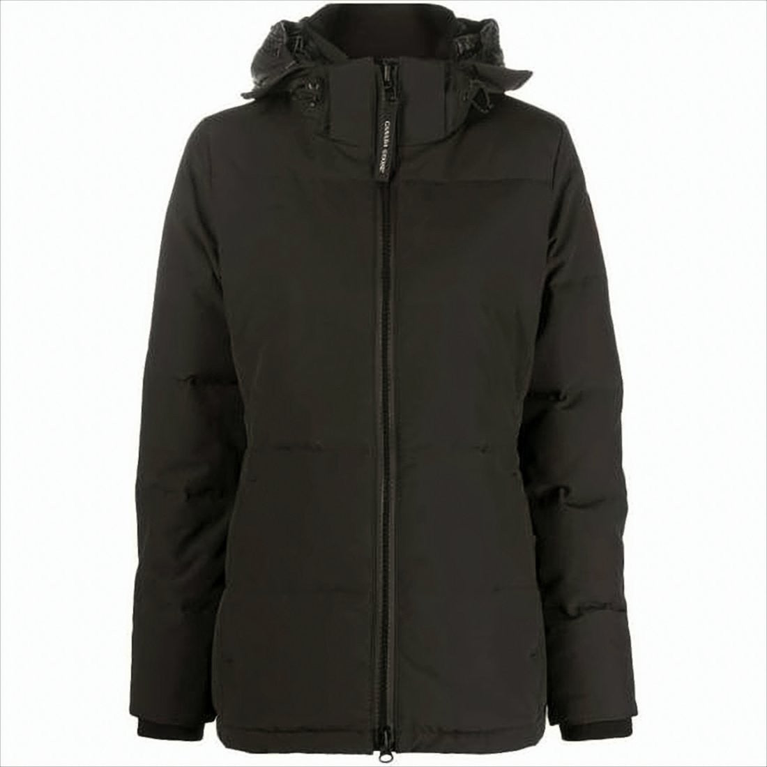 Canada Goose Quilted Black Down Jacket With Hood
