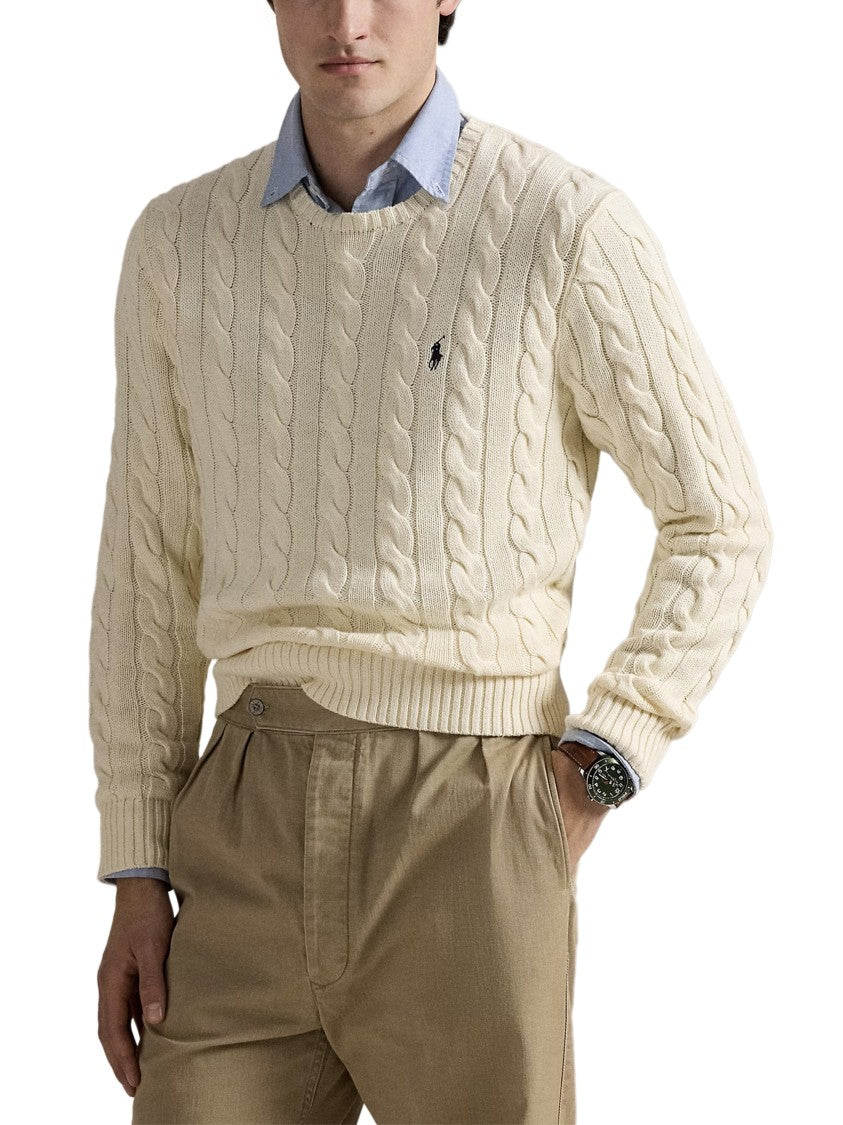 Polo Ralph Lauren Textured Cable Knit Pullover Sweater