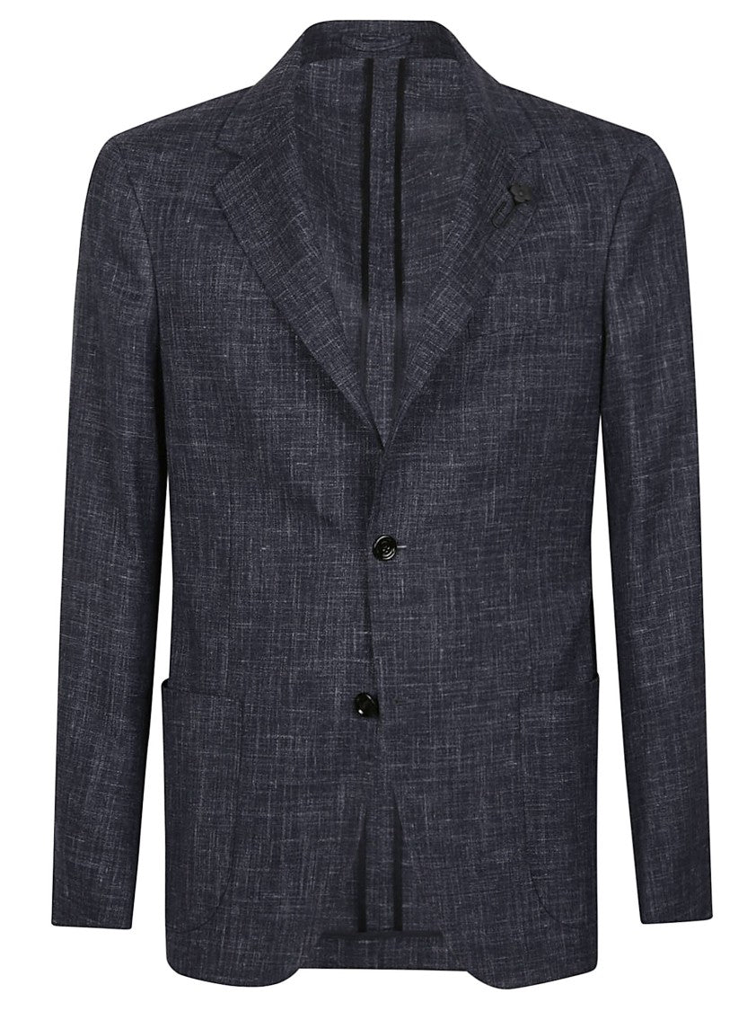 Lardini Blue Roma Wool-Blend Blazer