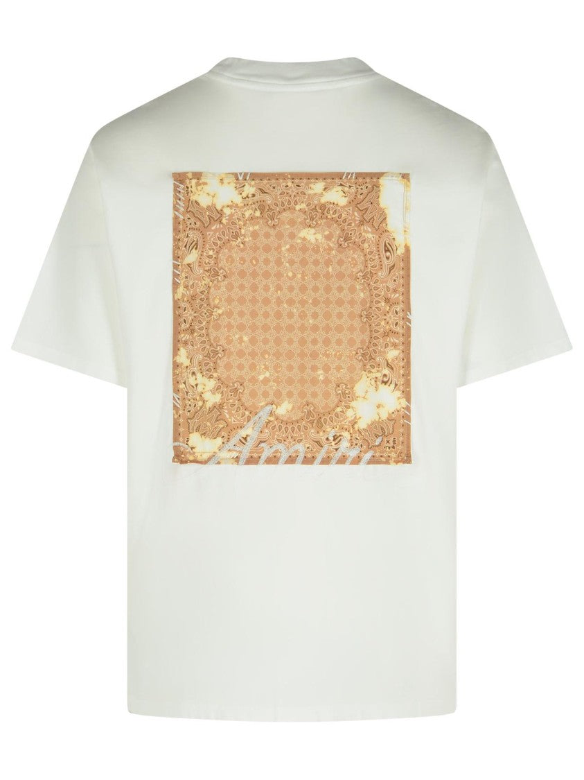 Amiri Bandana' White Cotton T-Shirt