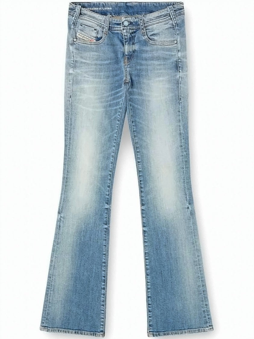 Diesel Flared Light Blue Denim Pants