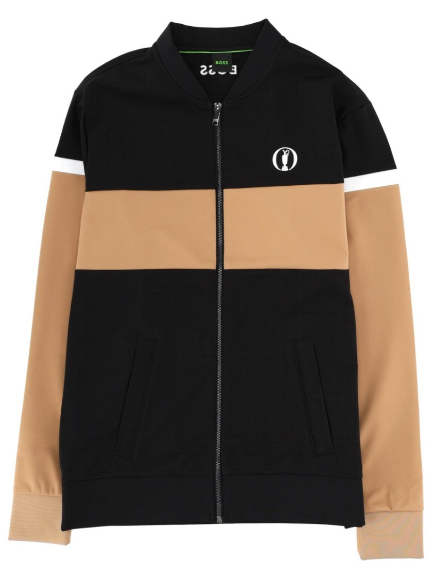 Boss Boss Color-Blocked Regular Zip Sweatshirt