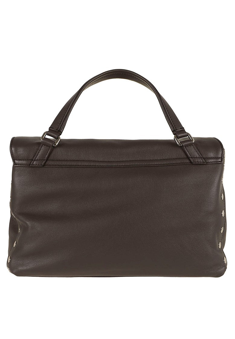 Zanellato Postina Saeta Studded Nappa Leather Shoulder Bag