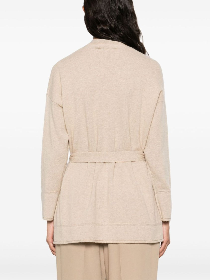 Max Mara Relaxed Fit Sweater With Deep V-Neckline
