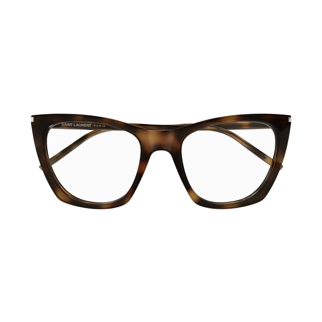 Saint Laurent Sl 214 Kate Thin Opt Oversized Cat-Eye Tortoiseshell Eyeglasses