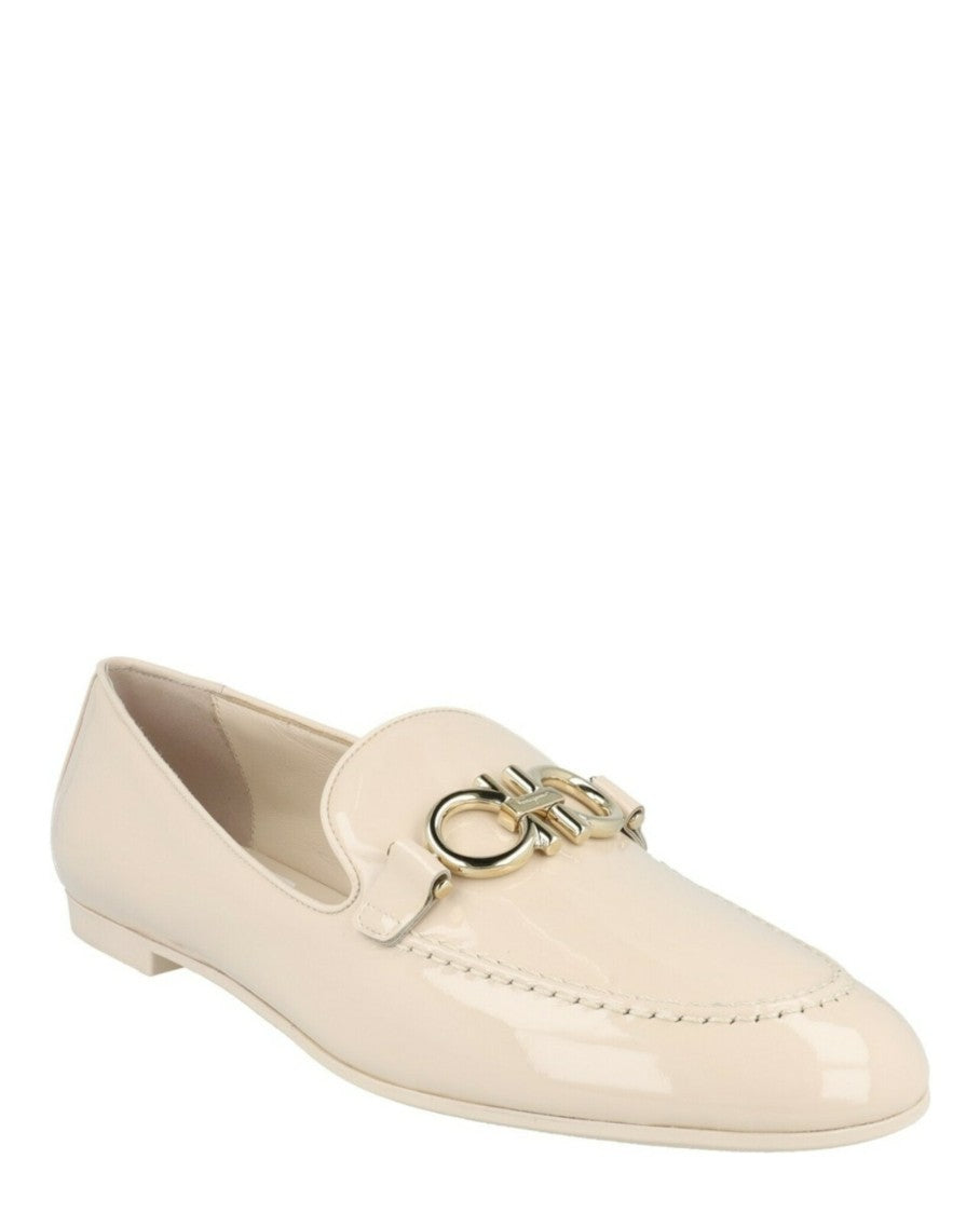 Ferragamo Trifoglio Patent Leather Loafers - Narrow Width