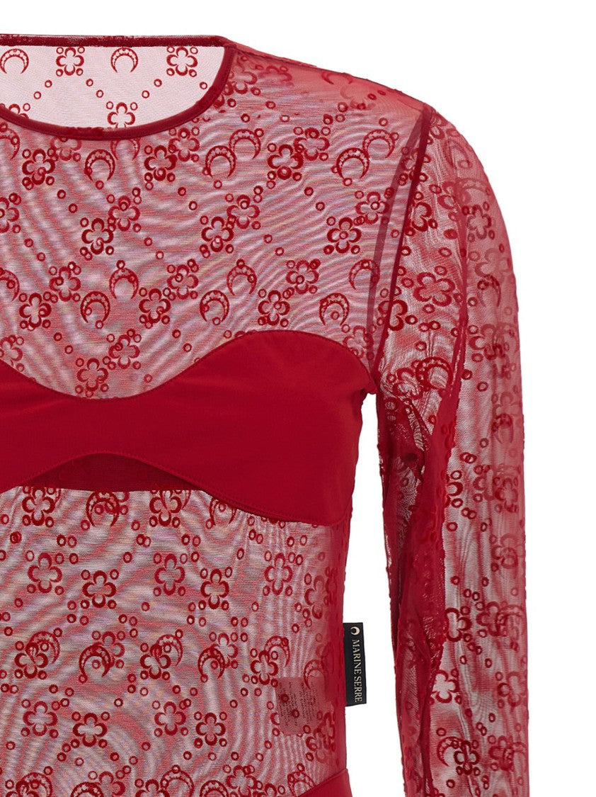 Marine Serre 'Moonogram' Bodysuit