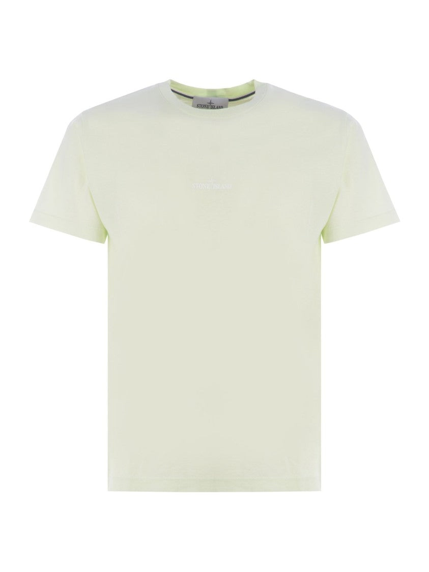 Stone Island Minimalist White Crew Neck T-Shirt
