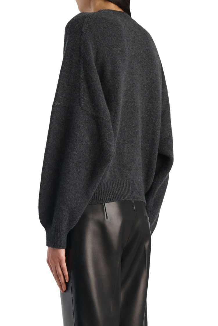 Khaite Smoke Grey Margaux Cashmere Sweater