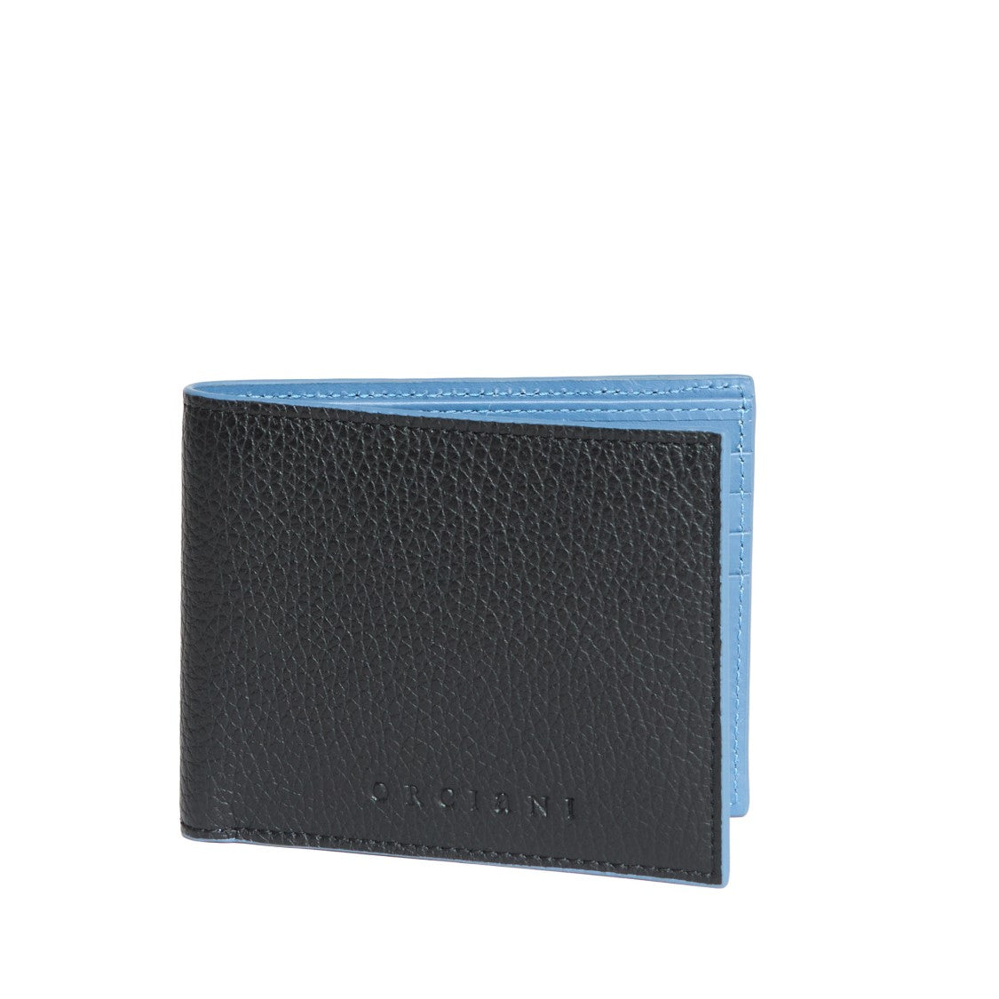 Orciani Micron Two-Tone Leather Wallet