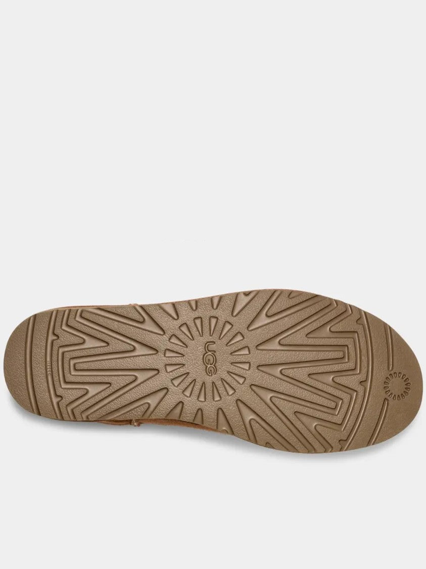 Ugg Ankle-Height Soft Suede Boot With Textured Sole